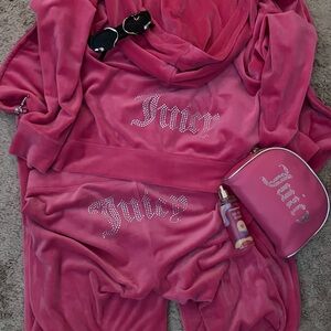 Juicy Couture Pink Velour Tracksuit